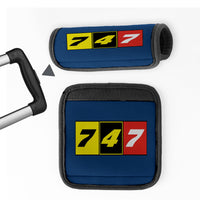 Thumbnail for Flat Colourful 747 Designed Neoprene Luggage Handle Covers
