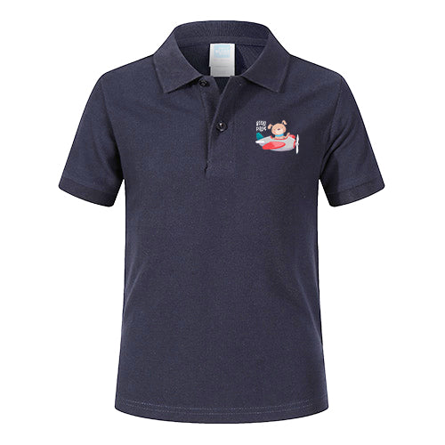 Little Pilot Designed Children Polo T-Shirts