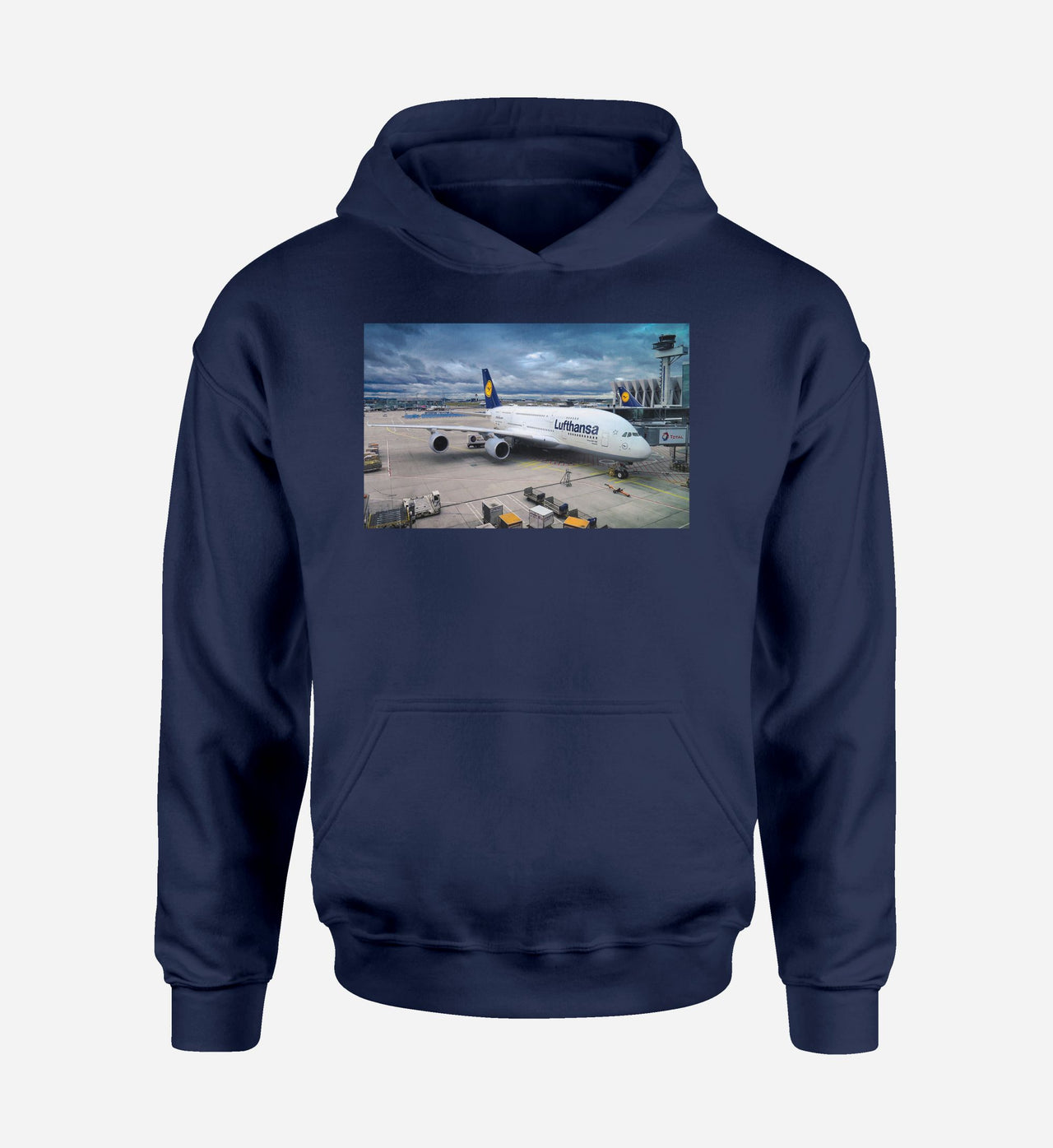 Lufthansa's A380 At The Gate Designed Hoodies