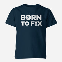 Thumbnail for Born To Fix Airplanes Designed Children T-Shirts