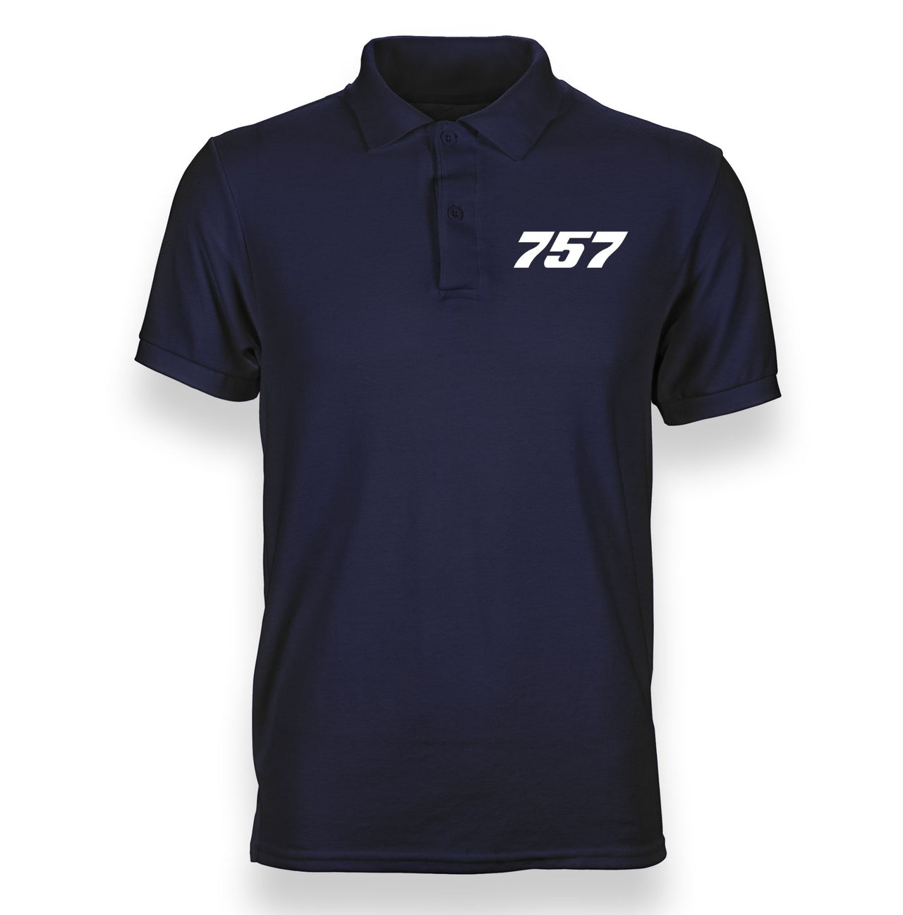 757 Flat Text Designed "WOMEN" Polo T-Shirts
