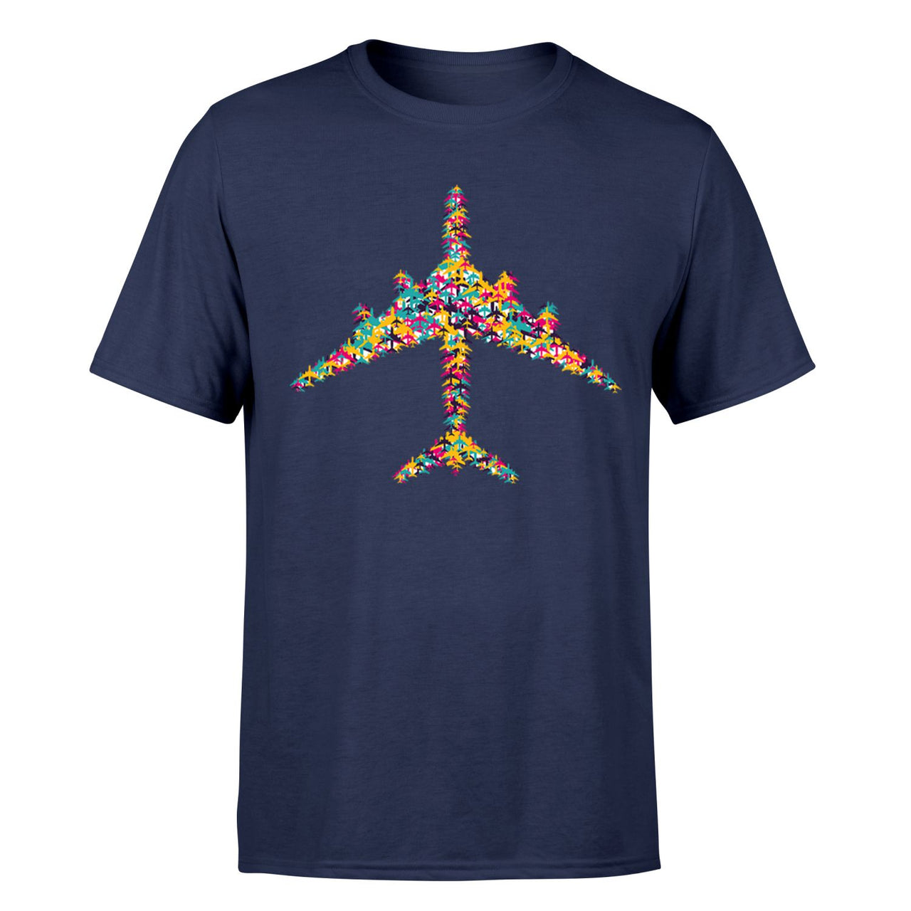 Colourful Airplane Designed T-Shirts