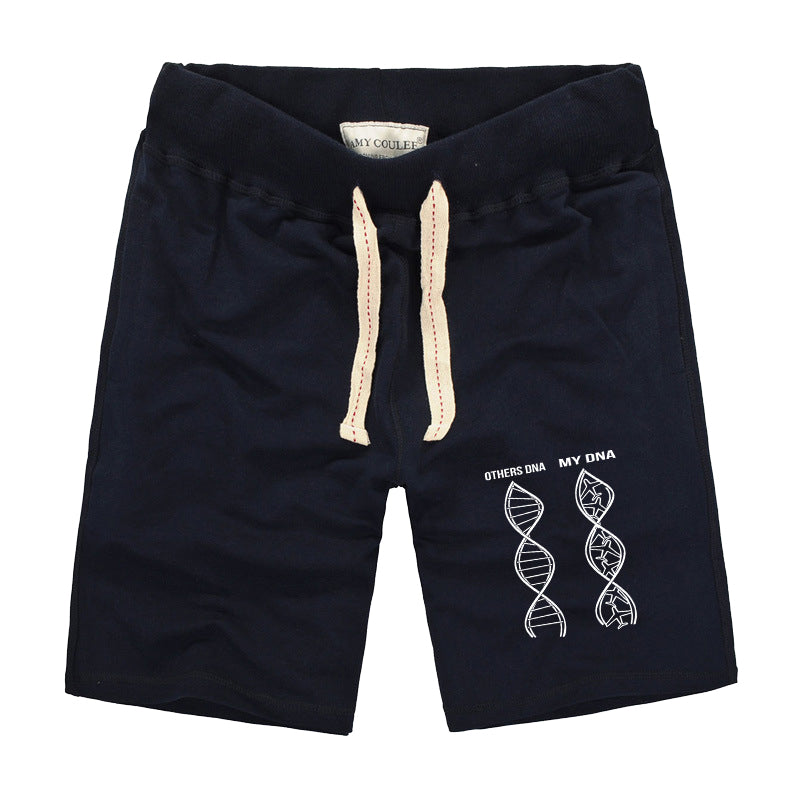 Aviation DNA Designed Cotton Shorts