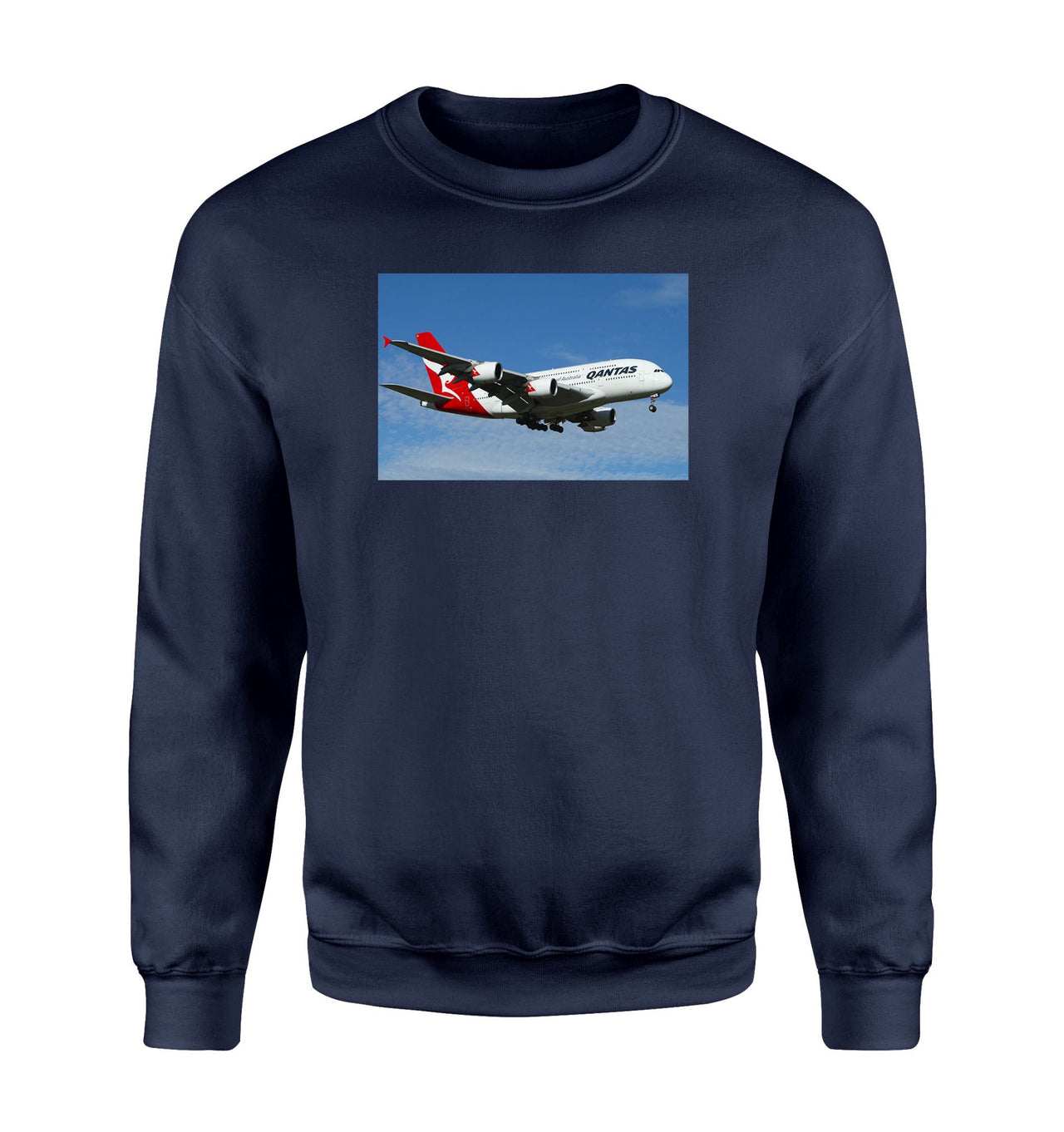 Landing Qantas A380 Designed Sweatshirts