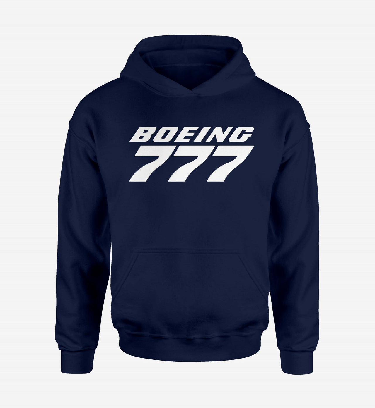 Boeing 777 & Text Designed Hoodies