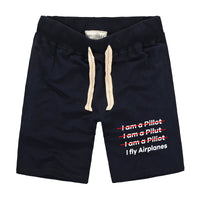 Thumbnail for I Fly Airplanes Designed Cotton Shorts