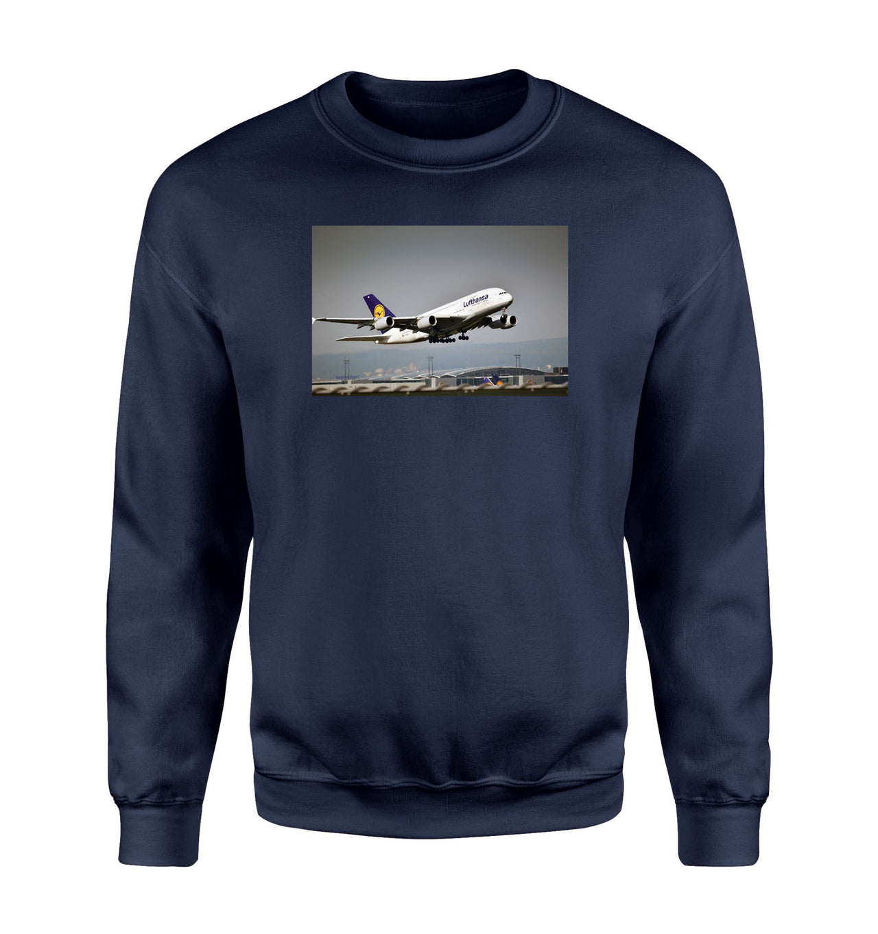 Departing Lufthansa A380 Designed Sweatshirts