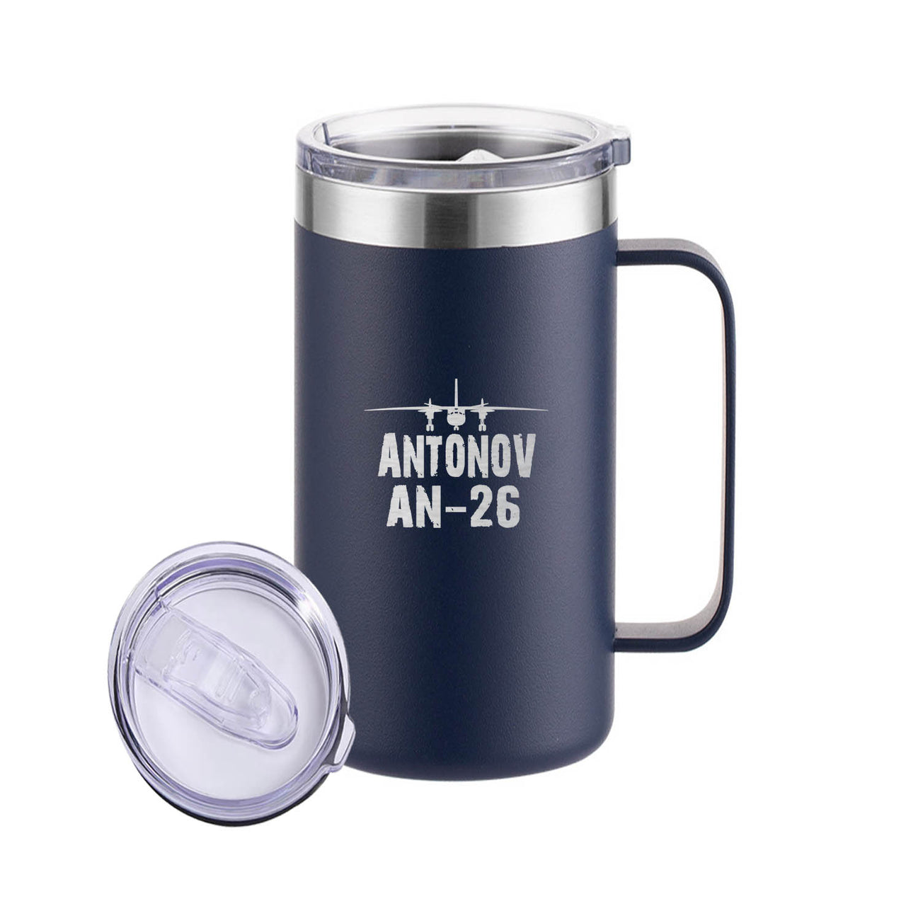 Antonov AN-26 & Plane Designed Stainless Steel Beer Mugs