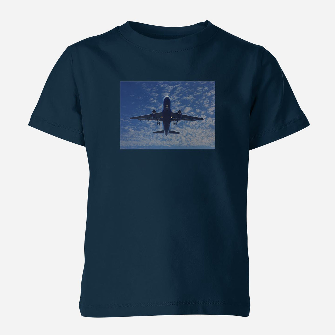 Airplane From Below Designed Children T-Shirts