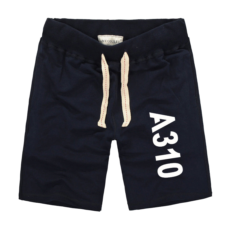 A310 Text Designed Cotton Shorts