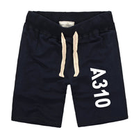 Thumbnail for A310 Text Designed Cotton Shorts
