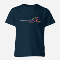 Thumbnail for Multicolor Airplane Designed Children T-Shirts