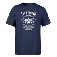 Thumbnail for Jet Fighter - The Sky is Yours Designed T-Shirts