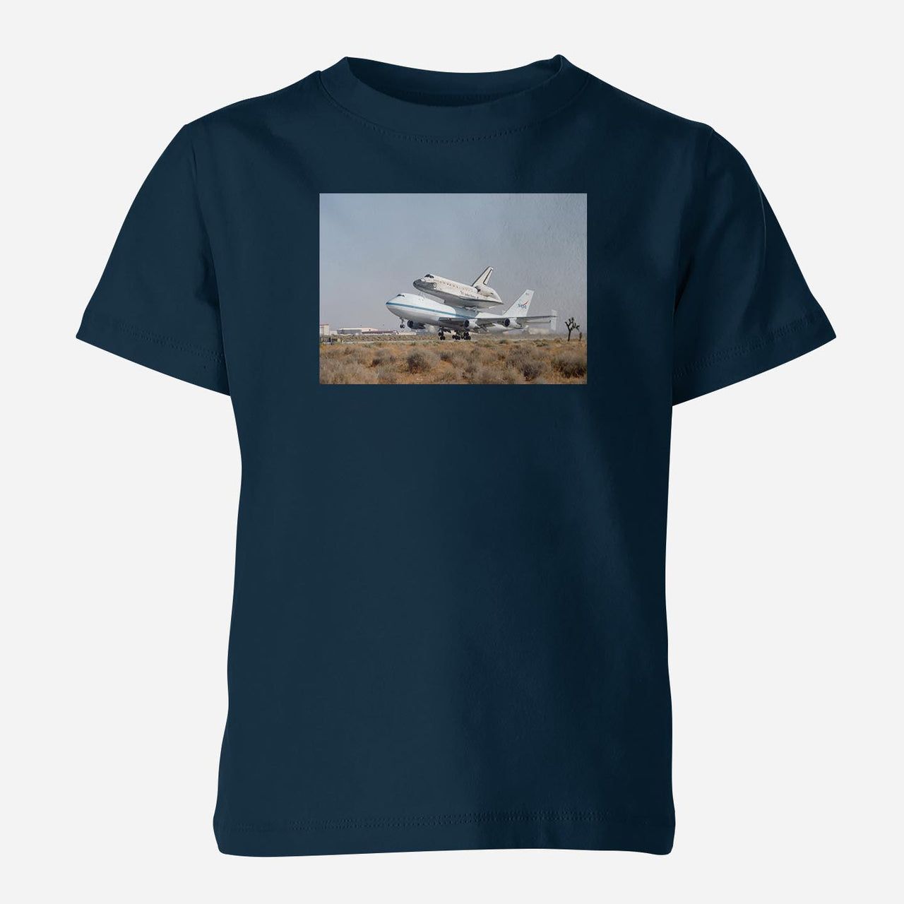 Boeing 747 Carrying Nasa's Space Shuttle Designed Children T-Shirts