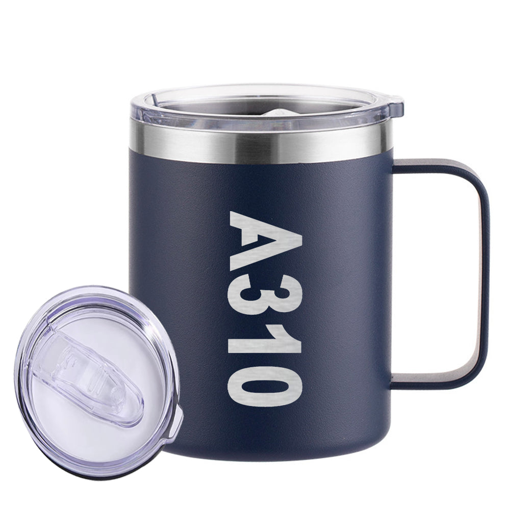 A310 Text Designed Stainless Steel Laser Engraved Mugs