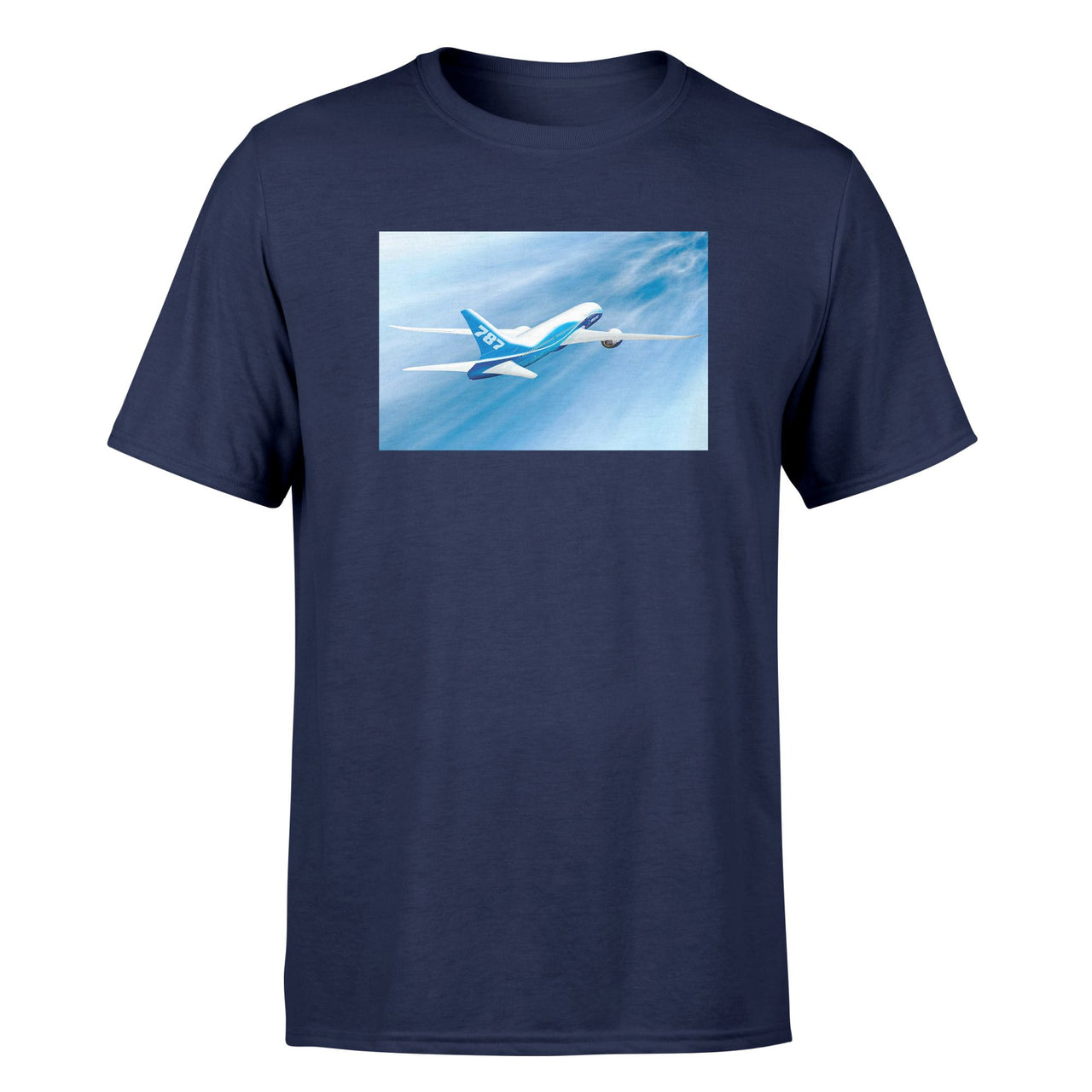Beautiful Painting of Boeing 787 Dreamliner Designed T-Shirts