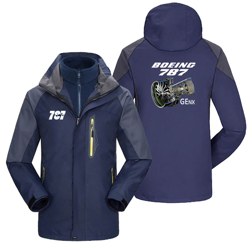 Boeing 787 & GENX Engine Designed Thick Skiing Jackets