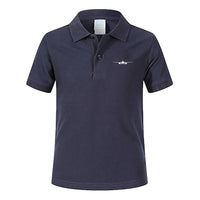 Thumbnail for Boeing 777 Silhouette Designed Children Polo T-Shirts