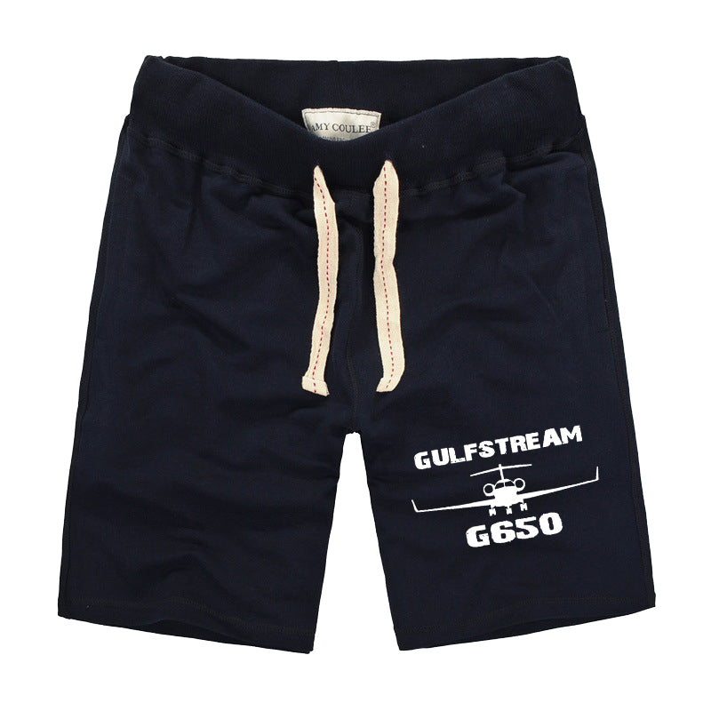 Gulfstream G650 & Plane Designed Cotton Shorts