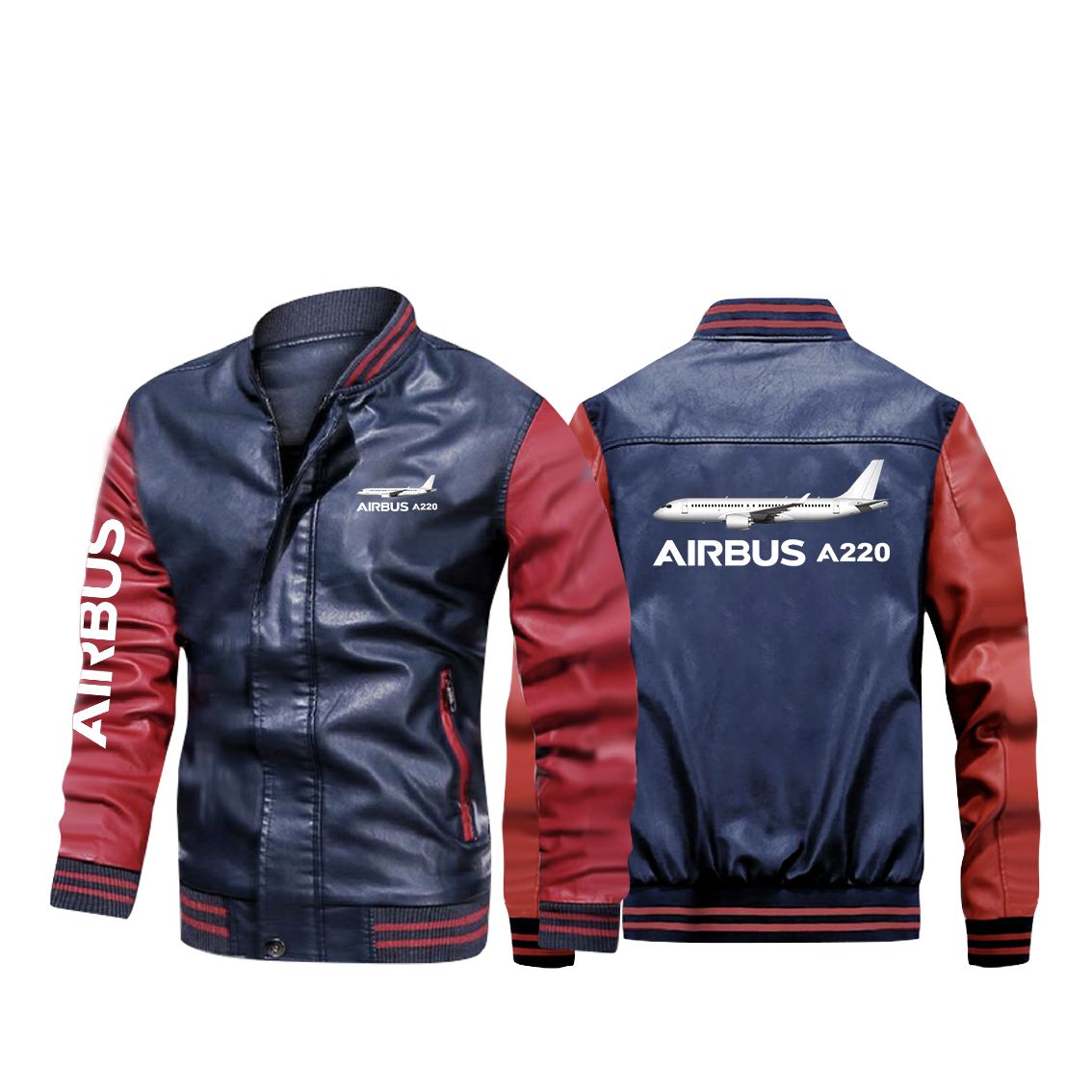 The Airbus A220 Designed Stylish Leather Bomber Jackets
