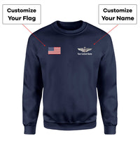Thumbnail for Custom Flag & Name with (US Air Force & Star) Designed 3D Sweatshirts