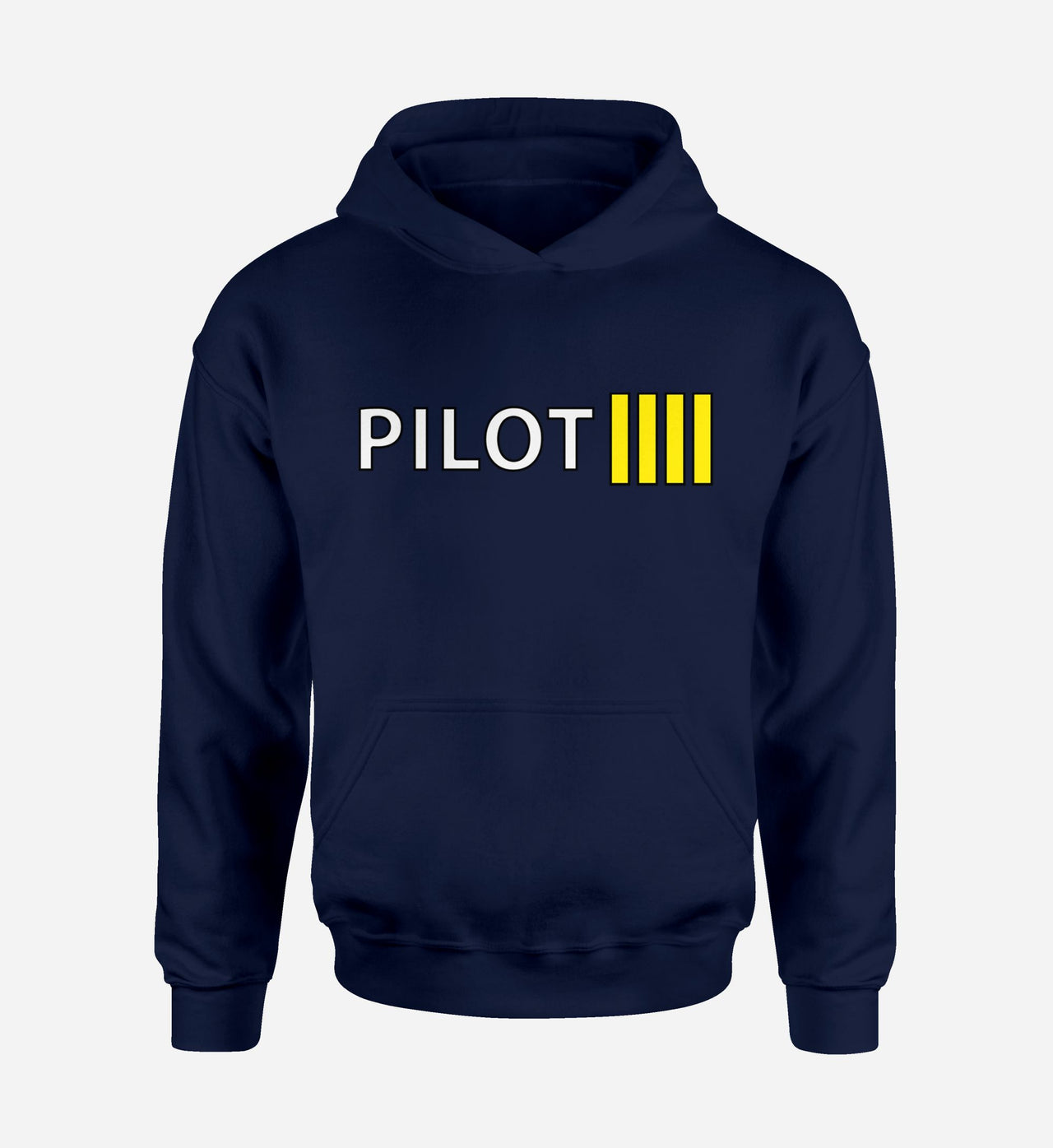 Pilot & Stripes (4 Lines) Designed Hoodies