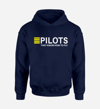 Thumbnail for Pilots They Know How To Fly Designed Hoodies