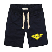 Thumbnail for Born To Fly & Badge Designed Cotton Shorts