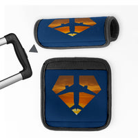 Thumbnail for Supermen of The Skies (Sunset) Designed Neoprene Luggage Handle Covers