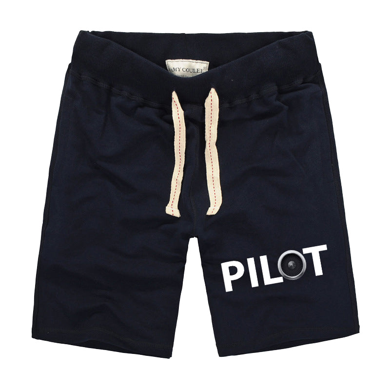Pilot & Jet Engine Designed Cotton Shorts