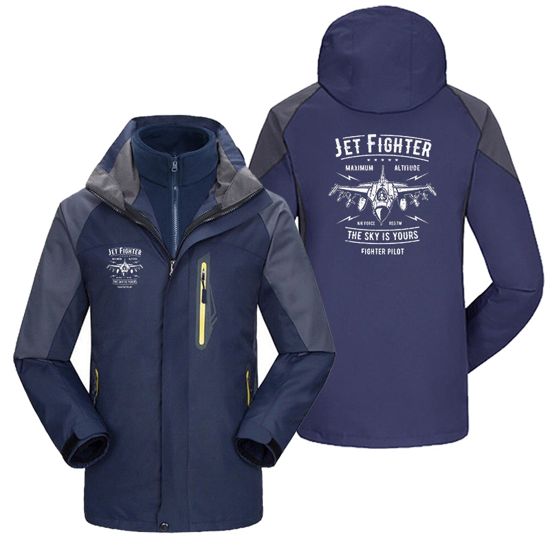 Jet Fighter - The Sky is Yours Designed Thick Skiing Jackets