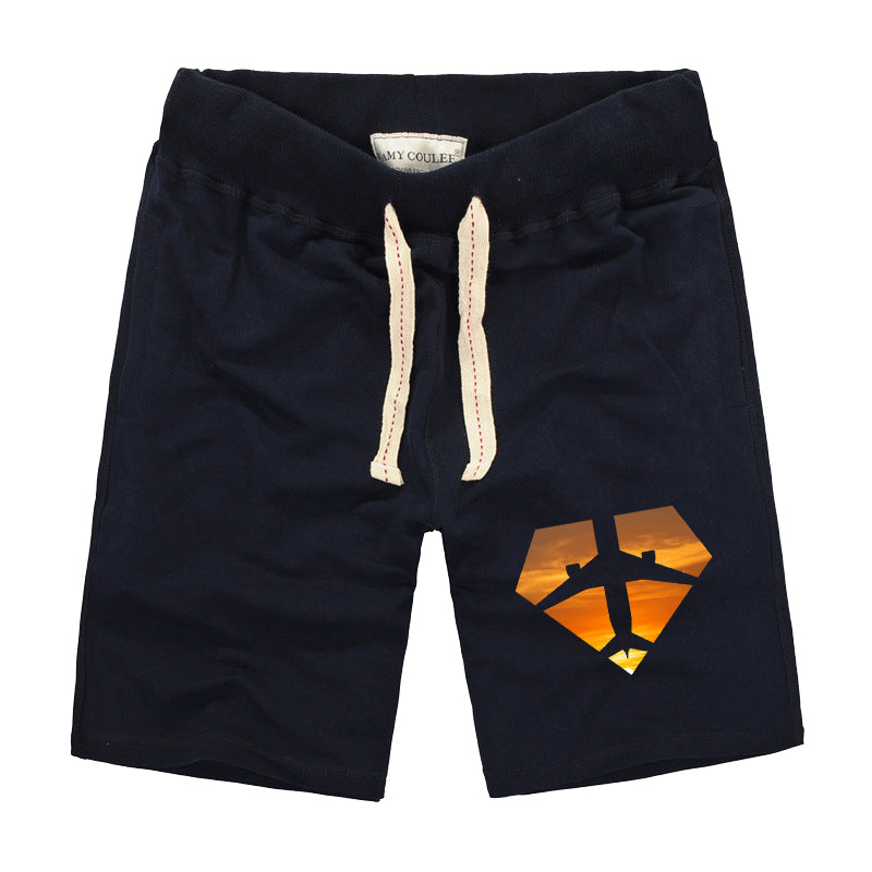Supermen of The Skies (Sunset) Designed Cotton Shorts