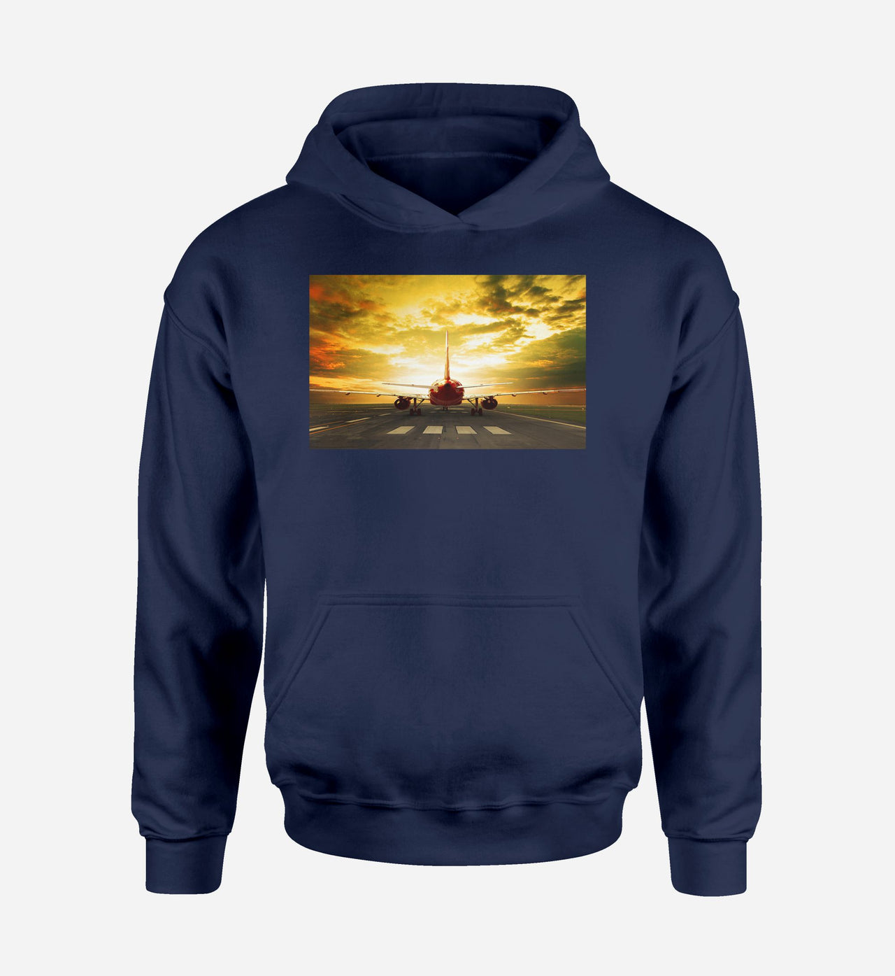Ready for Departure Passanger Jet Designed Hoodies