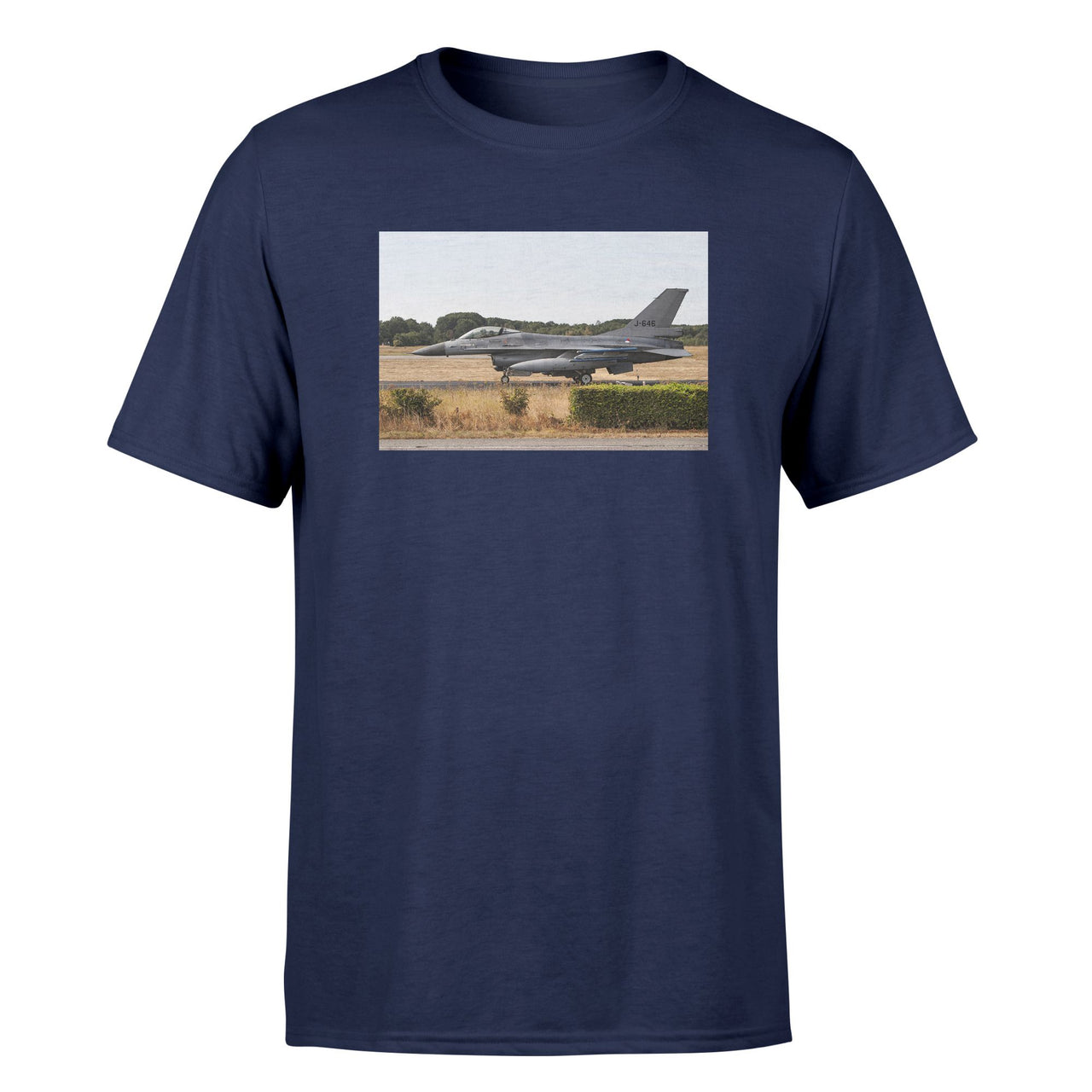 Fighter Jet 16 From Side Designed T-Shirts