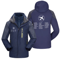 Thumbnail for Aviation Alphabet 2 Designed Thick Skiing Jackets