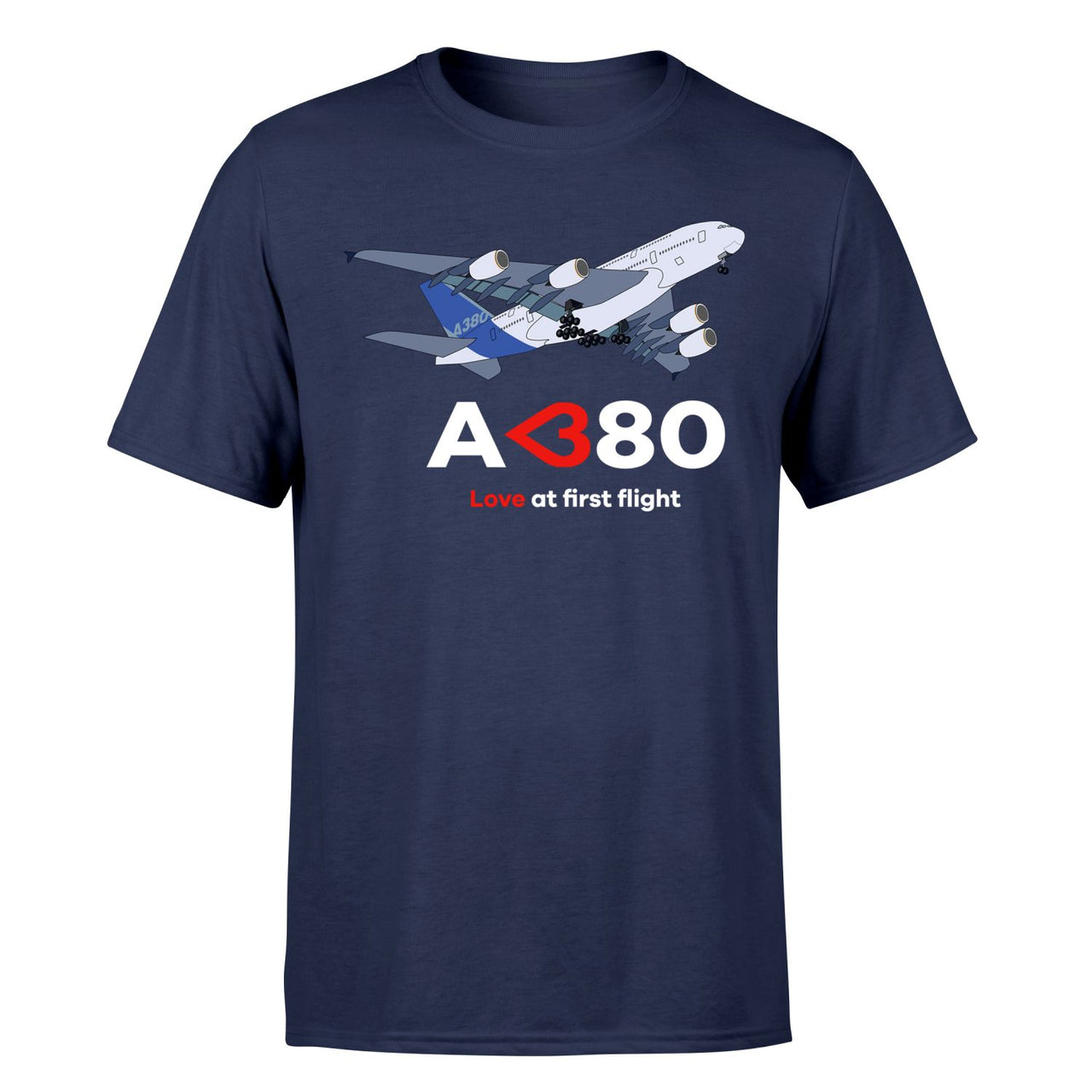 Airbus A380 Love at first flight Designed T-Shirts