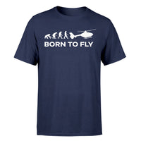 Thumbnail for Born To Fly Helicopter Designed T-Shirts