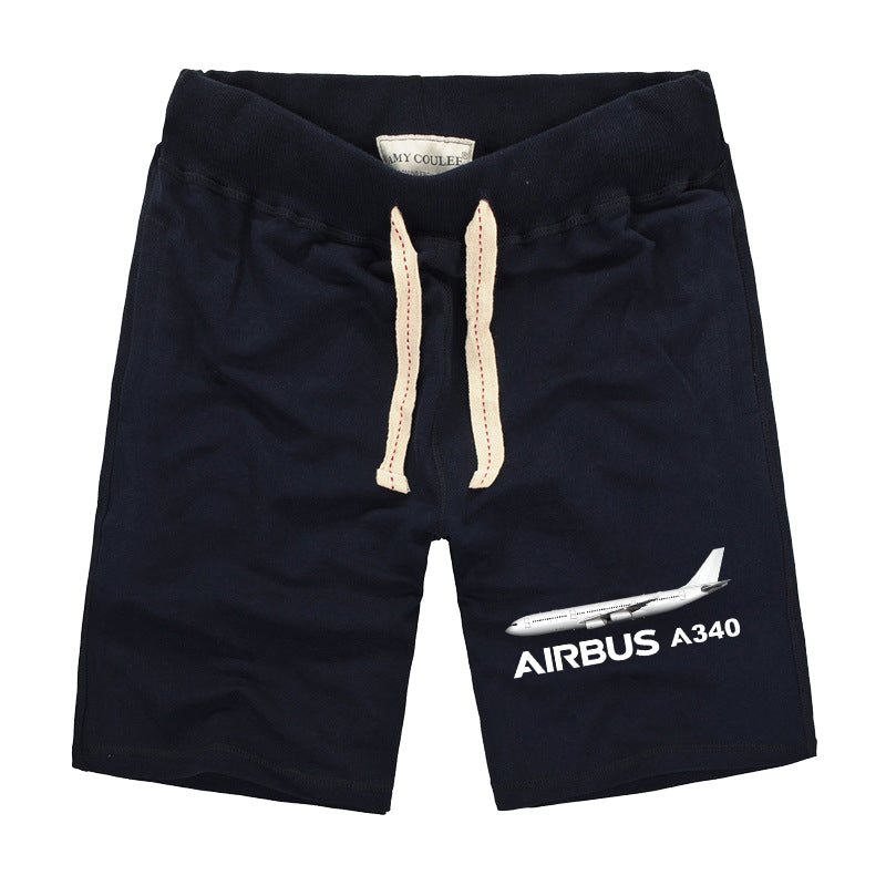 The Airbus A340 Designed Cotton Shorts