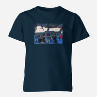 Thumbnail for Airbus A380 Cockpit Designed Children T-Shirts