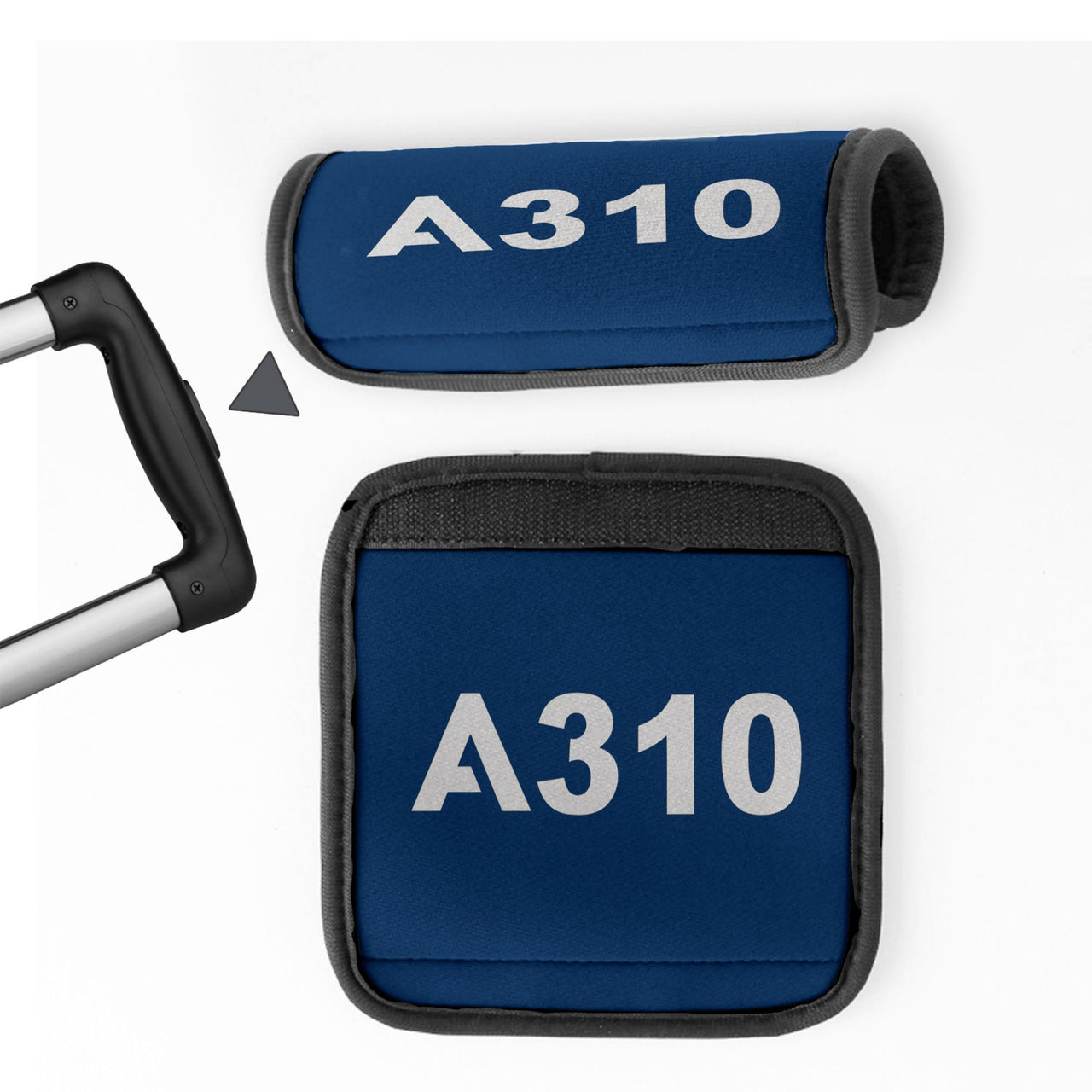 A310 Flat Text Designed Neoprene Luggage Handle Covers