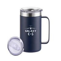 Thumbnail for Galaxy C-5 & Plane Designed Stainless Steel Beer Mugs