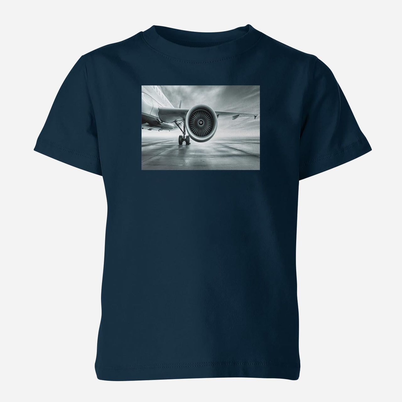 Super Cool Airliner Jet Engine Designed Children T-Shirts