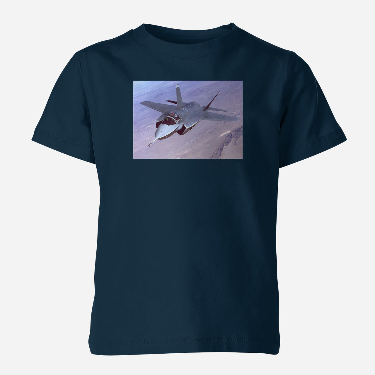 Fighter Jet 35 Captured in the Air Designed Children T-Shirts
