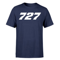 Thumbnail for 727 Flat Text Designed T-Shirts