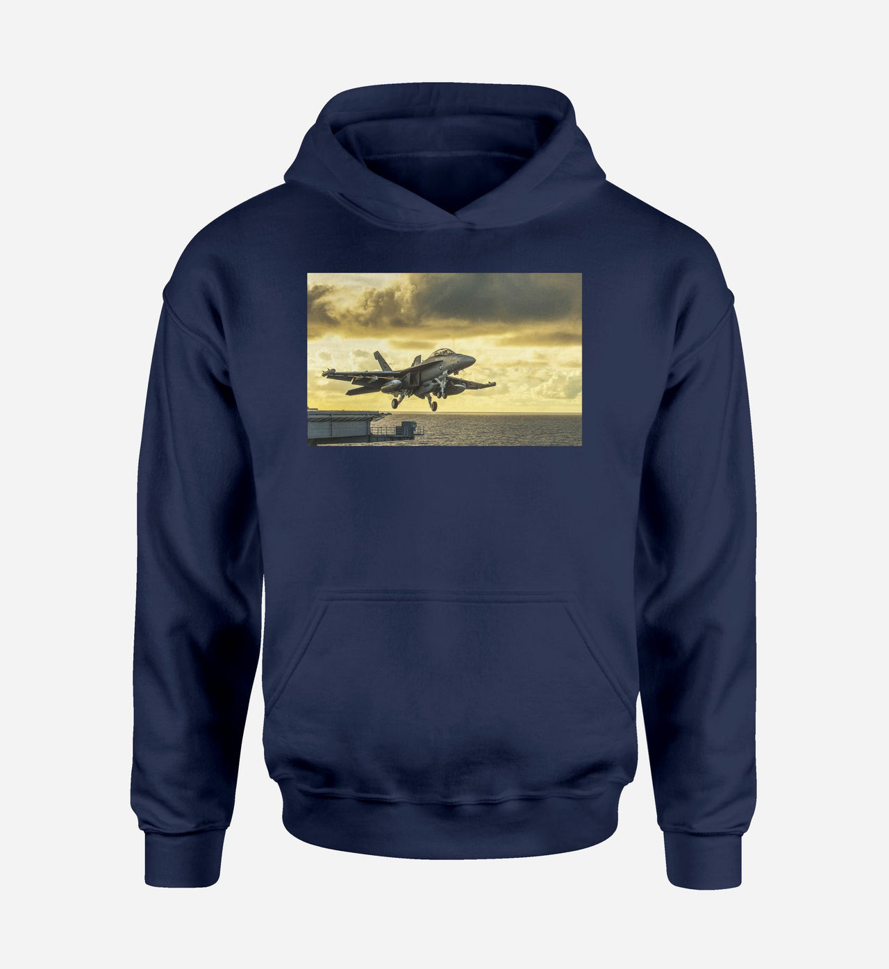 Departing Jet Aircraft Designed Hoodies