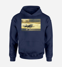 Thumbnail for Departing Jet Aircraft Designed Hoodies