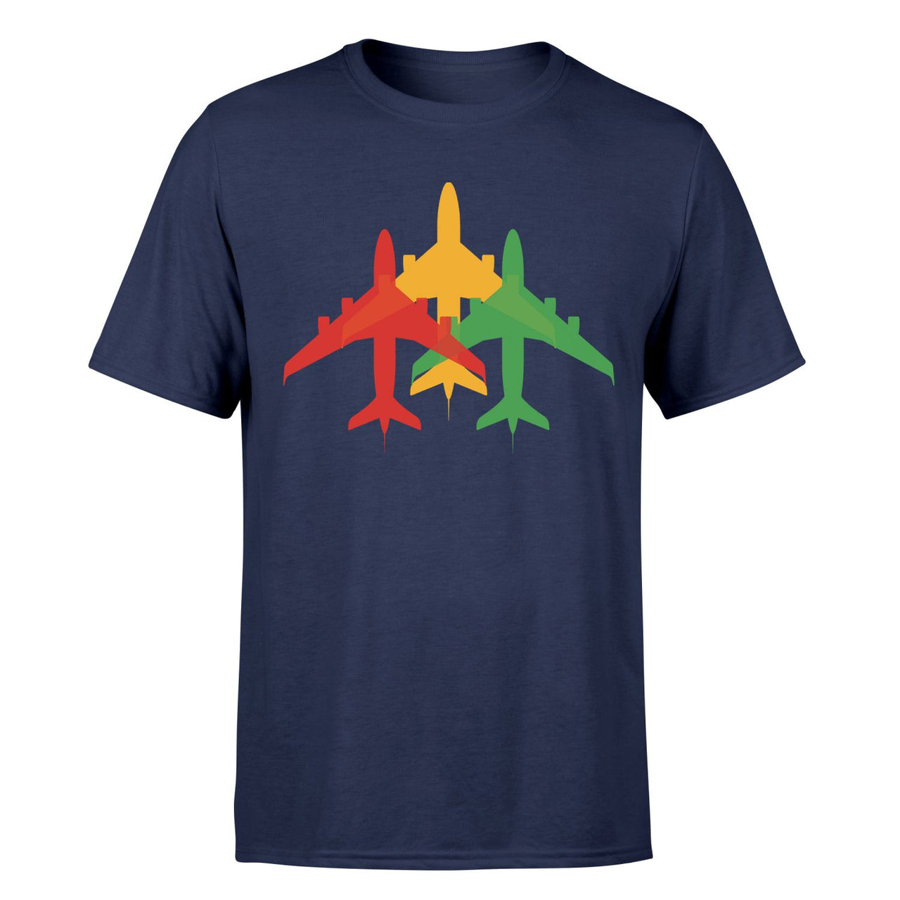 Colourful 3 Airplanes Designed T-Shirts - view 11