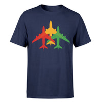 Thumbnail for Colourful 3 Airplanes Designed T-Shirts - view 11