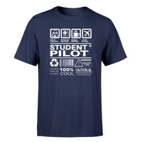 Thumbnail for Student Pilot Label Designed T-Shirts