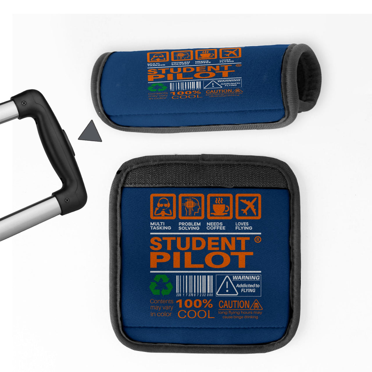 Student Pilot Label Designed Neoprene Luggage Handle Covers
